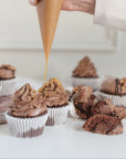 CHOCOLATE CUPCAKES WITH CARAMEL CENTRE
