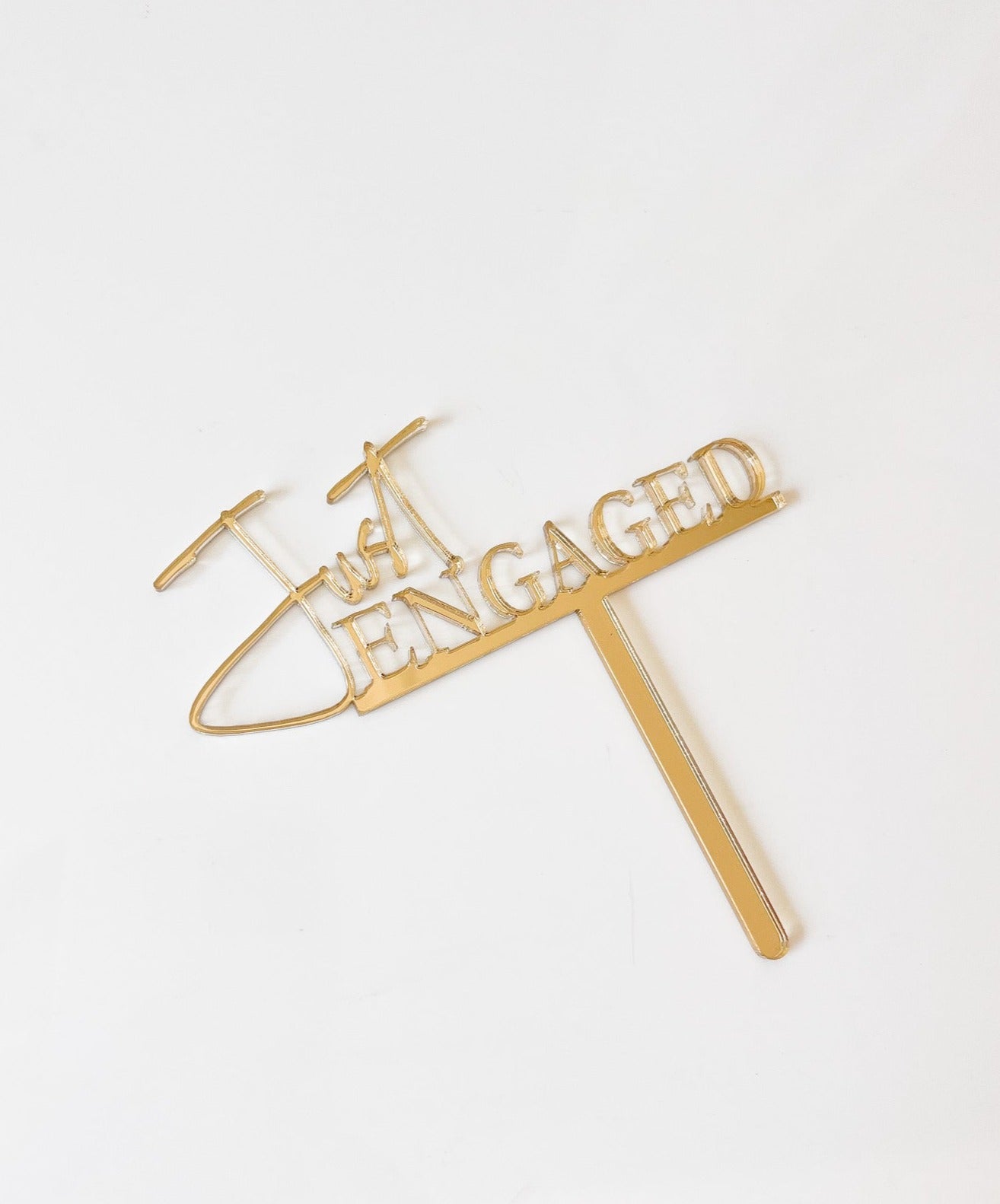 CAKE TOPPERS | METALLIC SCRIPT