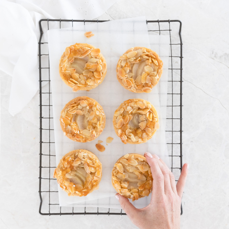 FRANGIPANE PEAR TARTLETS